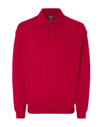 Klassisk Herre Sweatee Shirt Rød