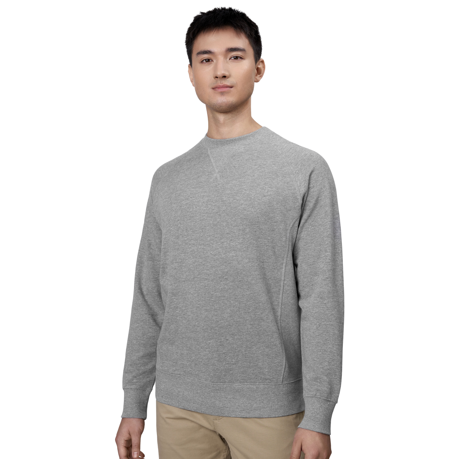 Herre Sweatee Shirt Grå Melange