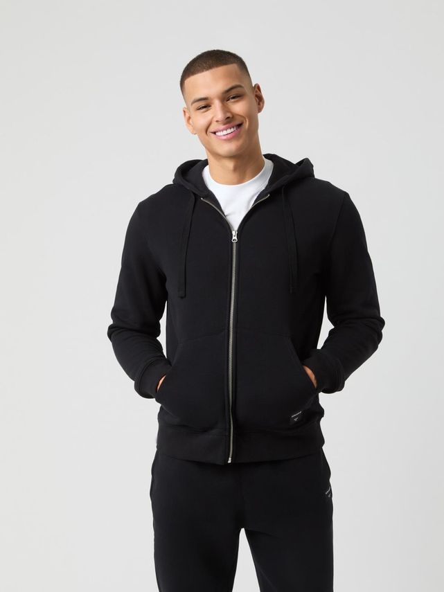Centre Zip Hoodie Egret