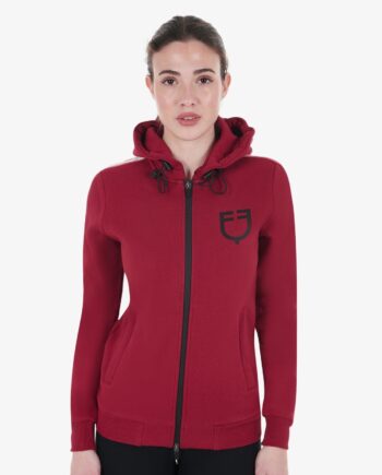 Equestro Fleece Hoodie Zip Dame Scooter