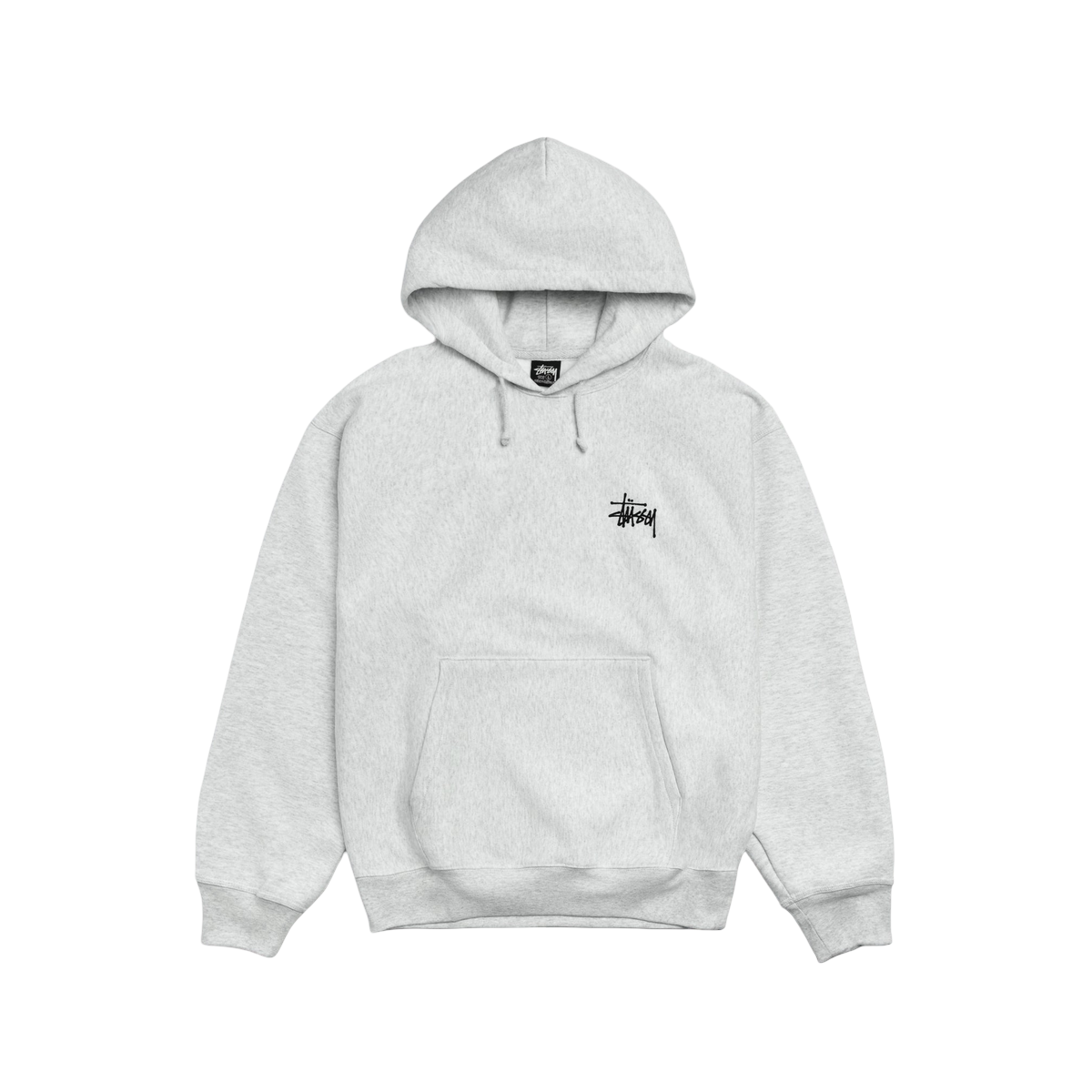 Stussy Basic Hoodie Ash Heather