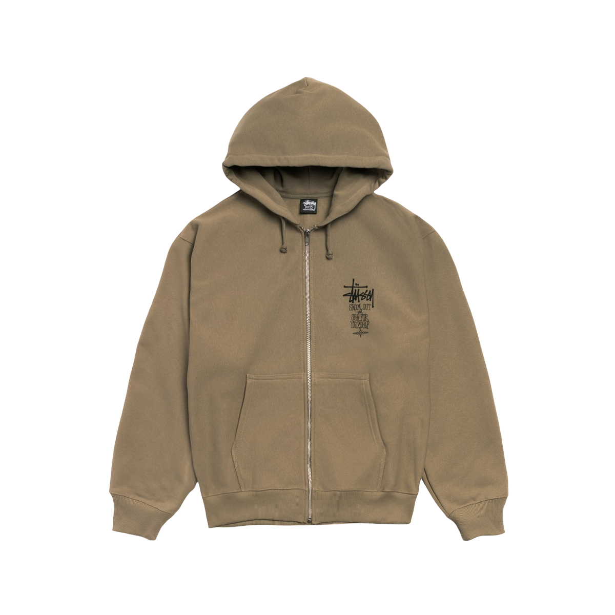 Stussy Swim Out Zip Hoodie Army