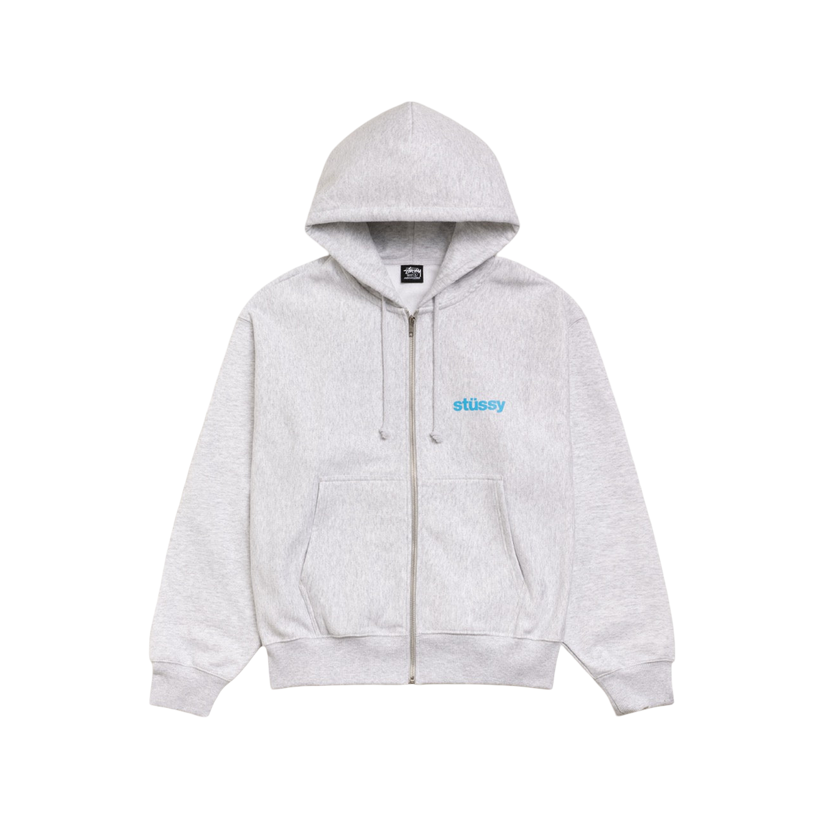 Stussy Built Tough Zip Hoodie Ash Heather