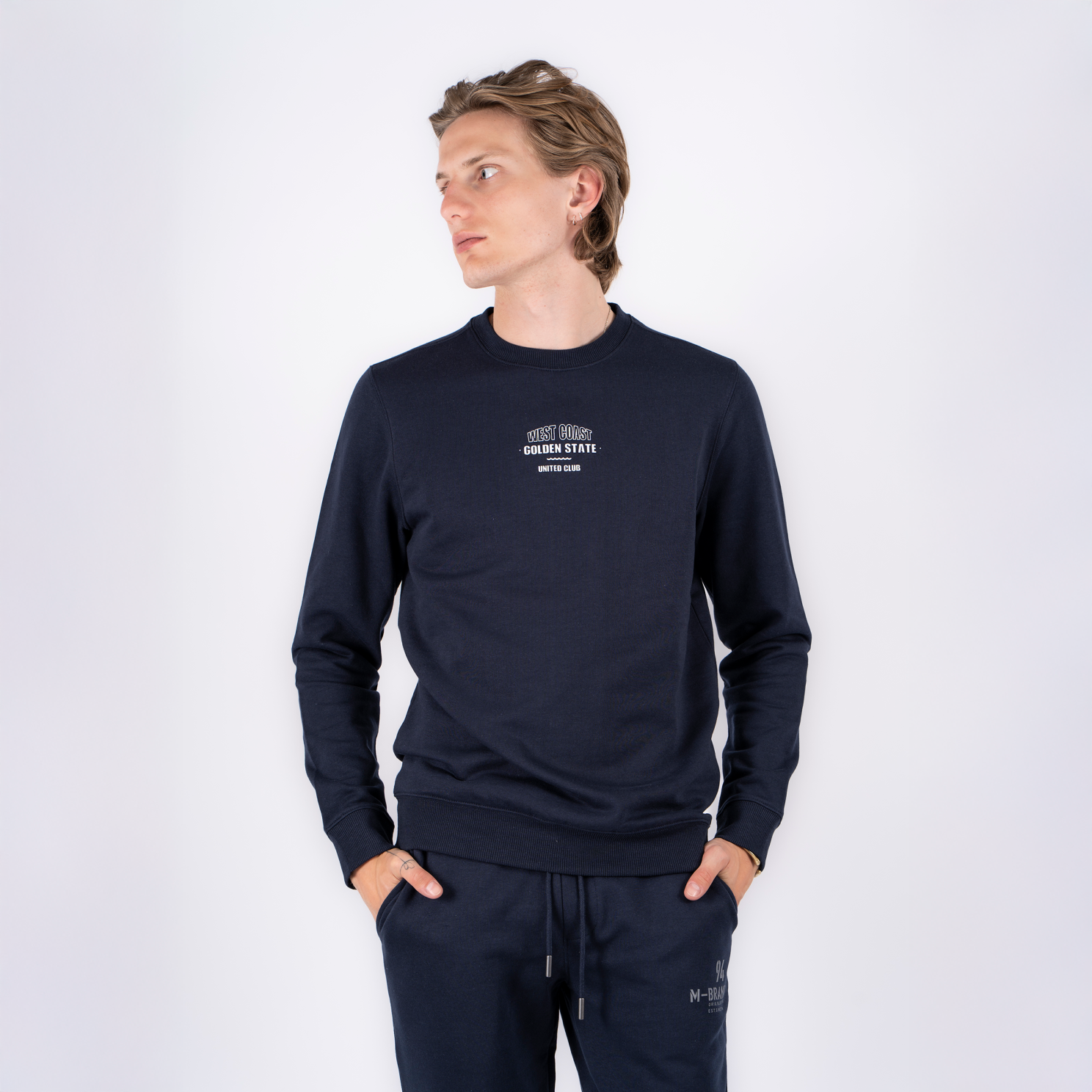 Marcus Colin Herre Sweatee Shirt Navy