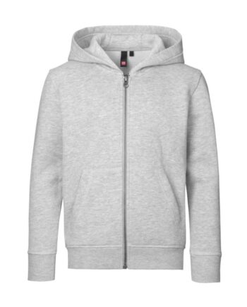 Kids Zip Hoodie Grå Melange