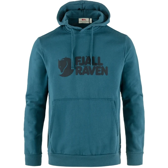 Fjallraven Logo Hoodie Deep Sea