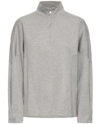Young Dame Sweatshirt Bypusti Mid Grey Melange