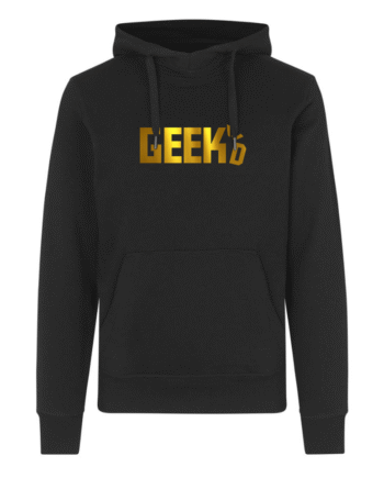Geekd Guld Logo Hoodie Sort