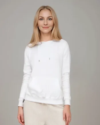Hoodie White Til Kvinder Lækker Kvalitet