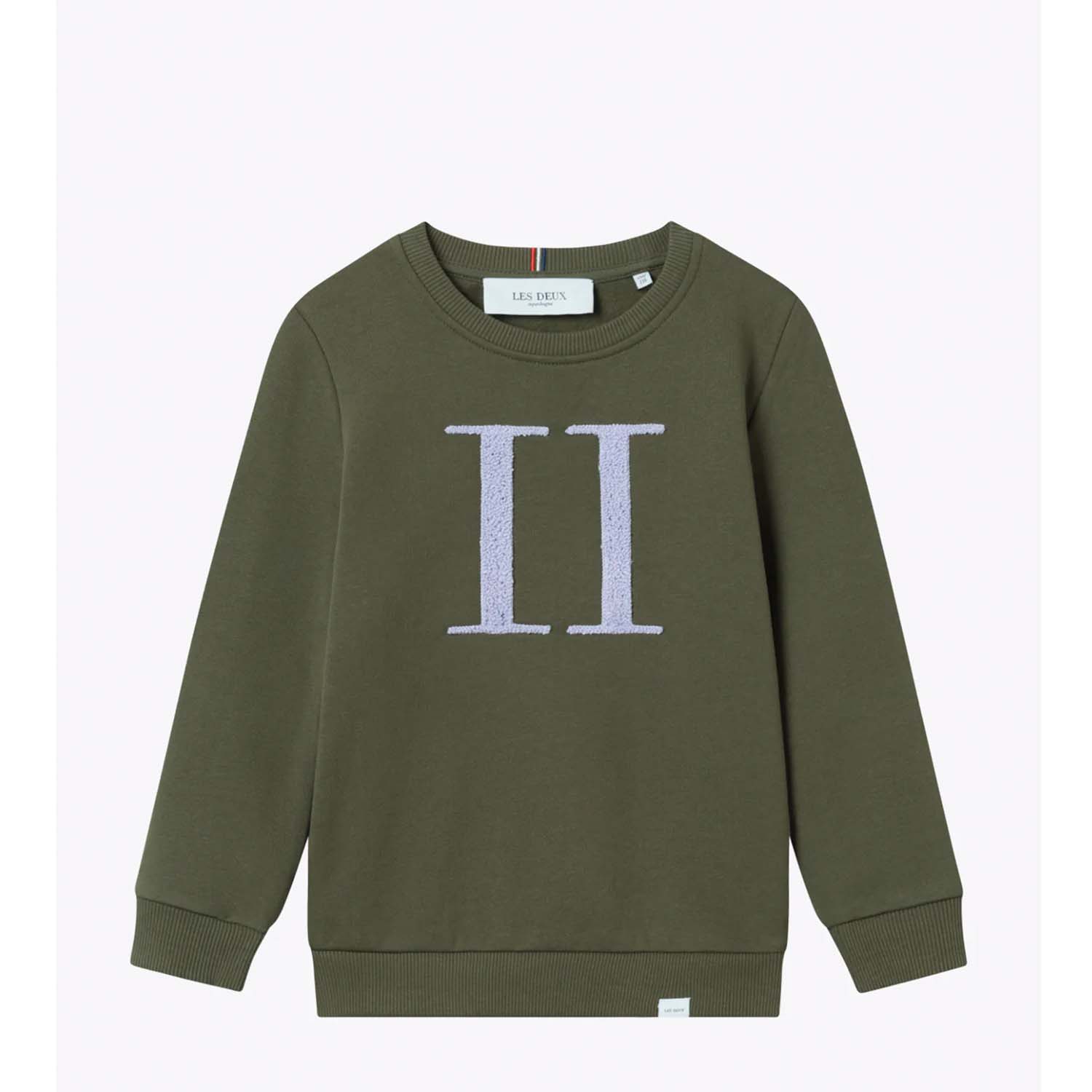 Les Deux Hoodie Encore Boucle Oliven