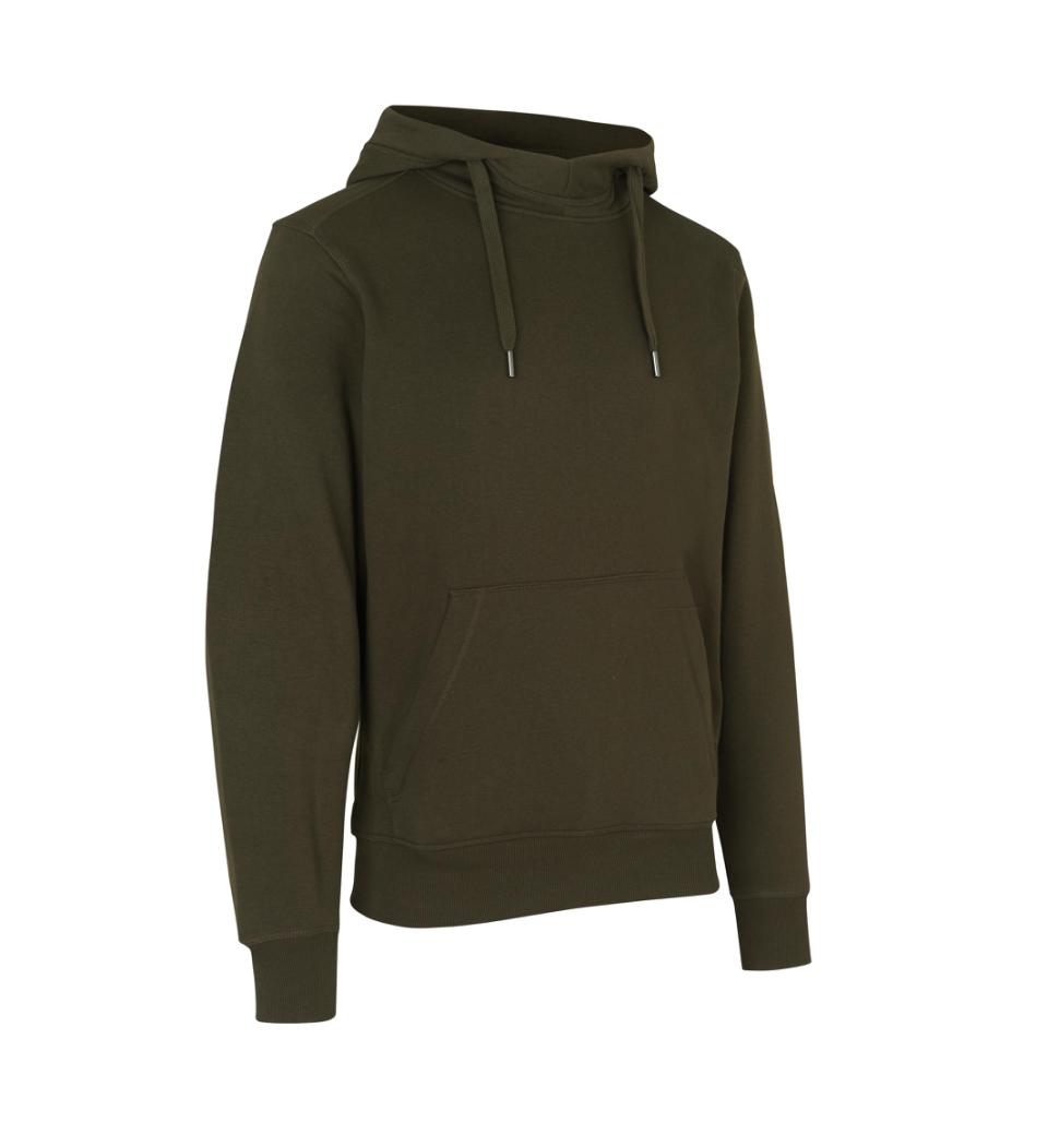 Flot Hoodie Med Logo Xxxl Oliven