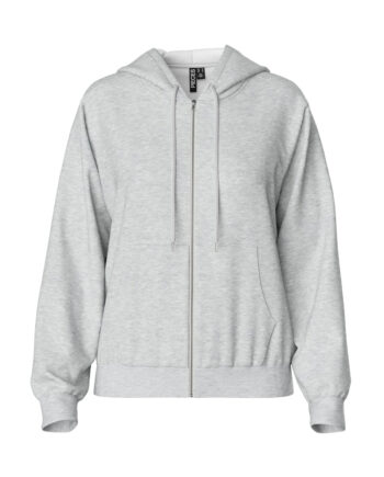 Pieces Dame Hoodie Pcchilli Light Grey Melange