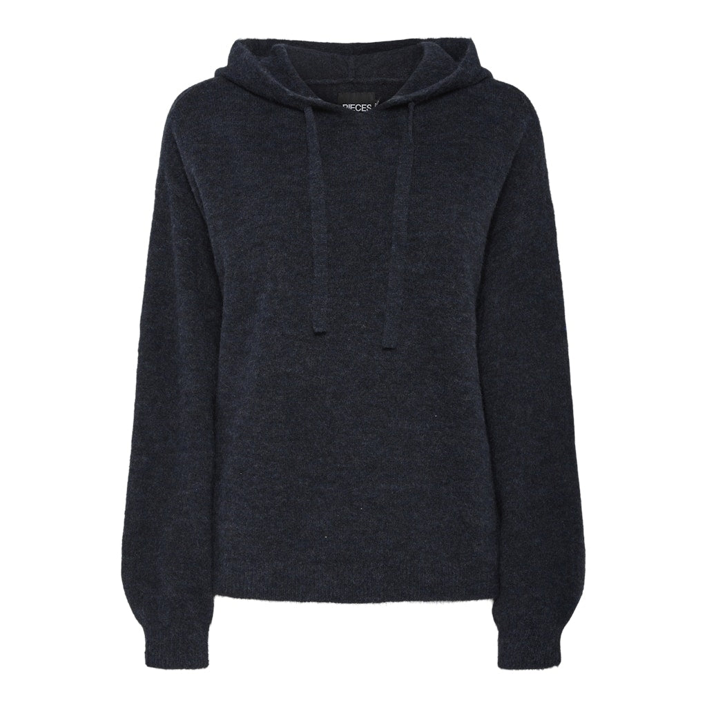 Pieces Dame Hoodie Pcpiko Maritime Blue Melange