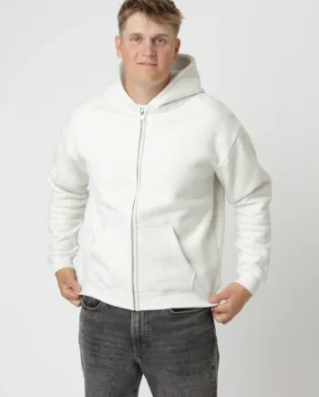 Premium Zip Hoodie Grå
