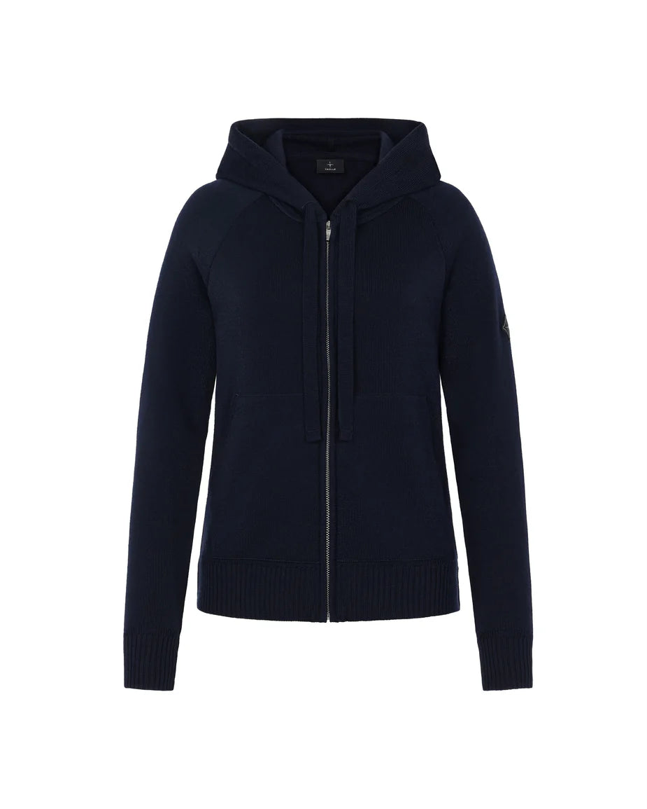 Trolle Loose Fit Zip Hoodie Dame Navy
