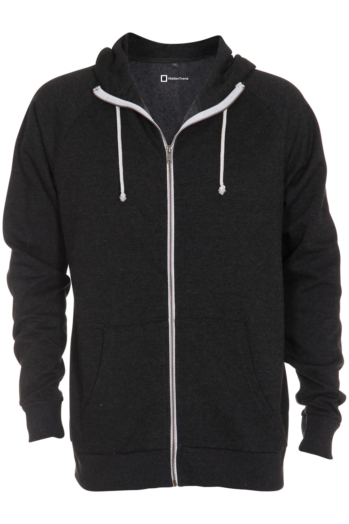 Basic Zip Hoodie Antracit