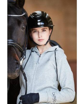 Catago Dame Hoodie Med Lynlås Natalie Grå Melange Grå Melange