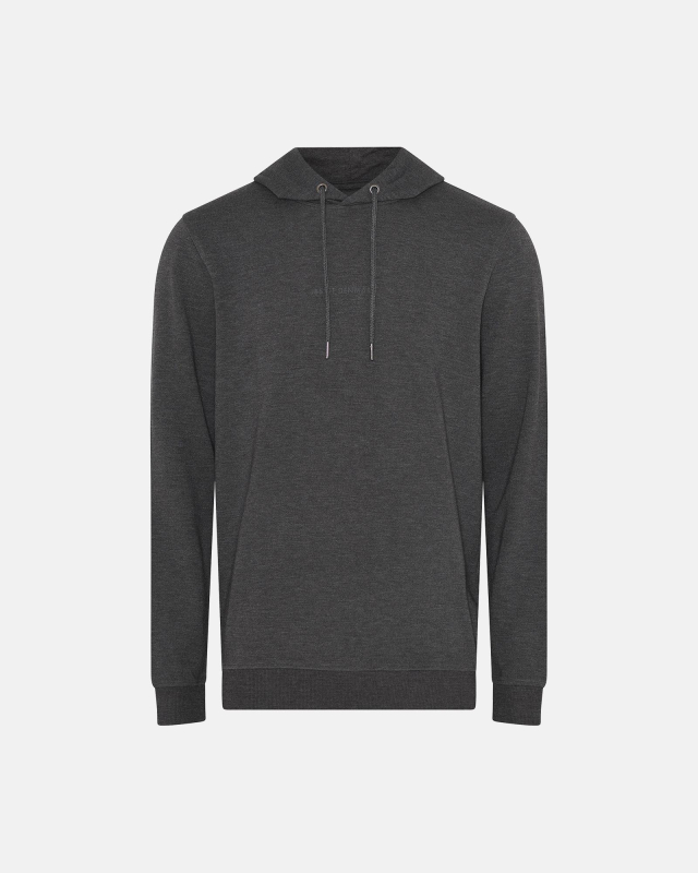 Sweatee Shirt Hoodie Jay  100 Bomuld  Lys Grå Melange