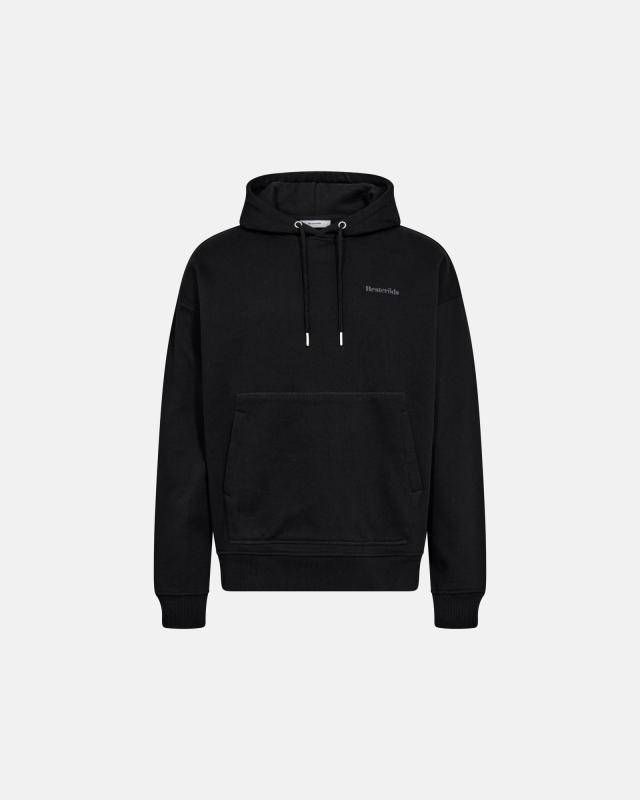 Sweatee Shirt Hoodie Zip Ampquotrickampquot  100 Bomuld  Sort