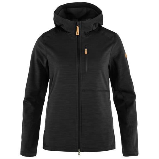 Fjallraven Keb Fleece Hoodie Womens Black