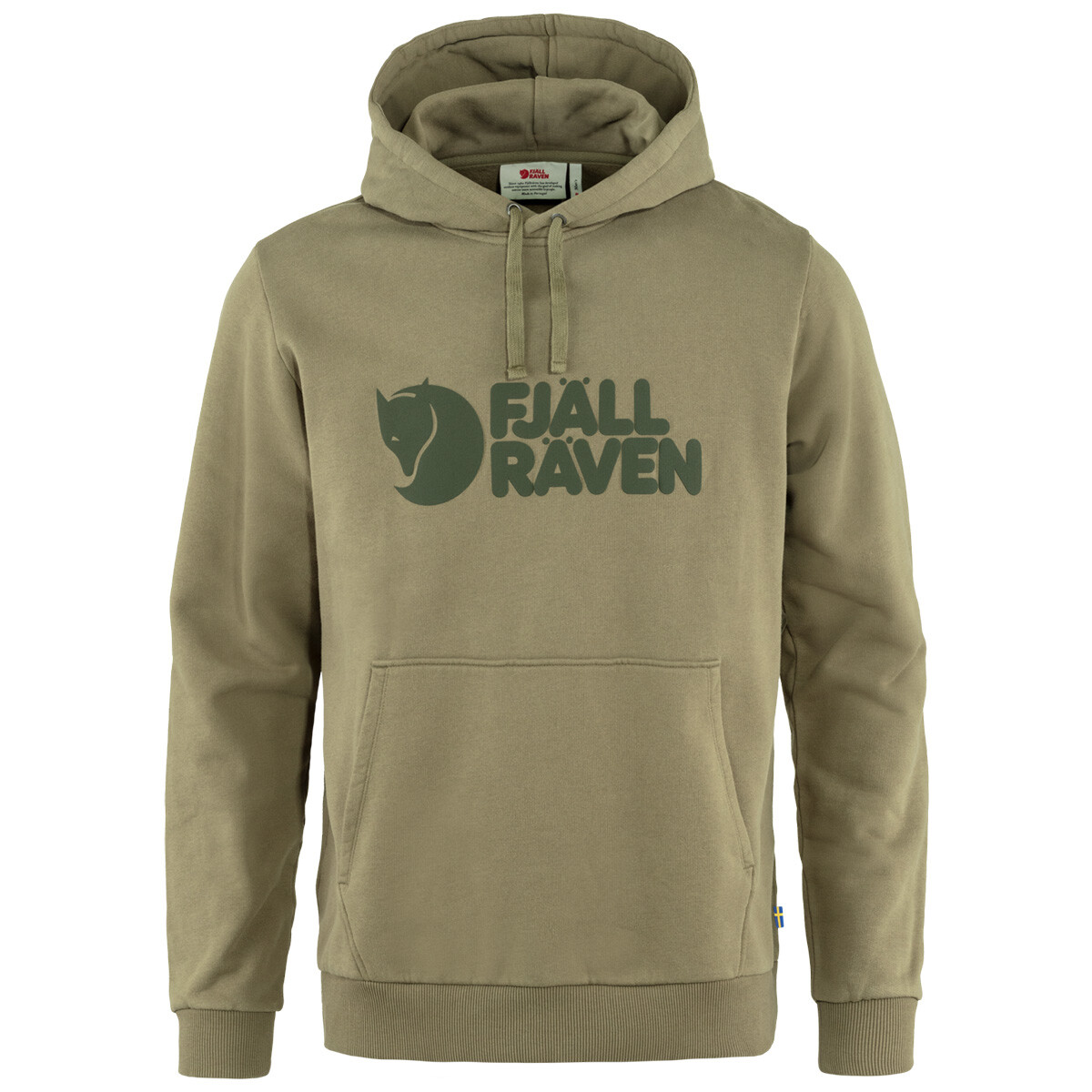 Fjallraven Logo Hoodie Light Olive