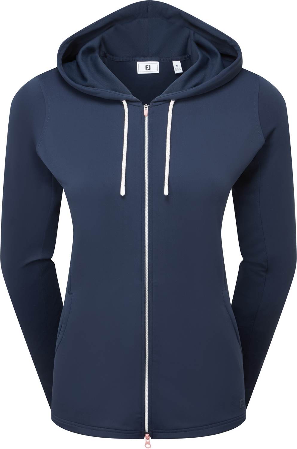 Footjoy Full Zip Hoodie Dame Cardigan Navy Str