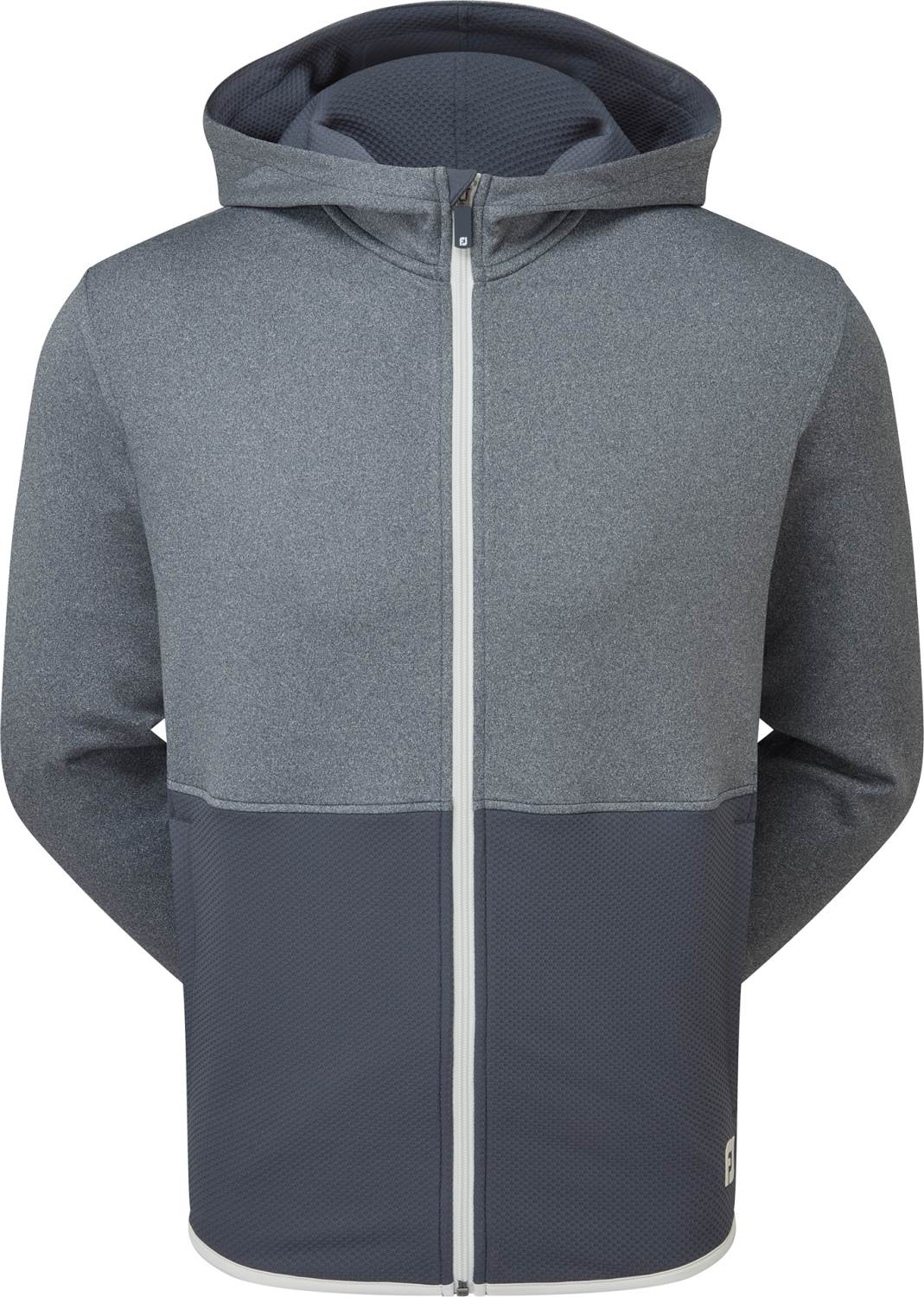 Footjoy Thermoseries Full Zip Hoodie Herre Cardigan Charcoal Str