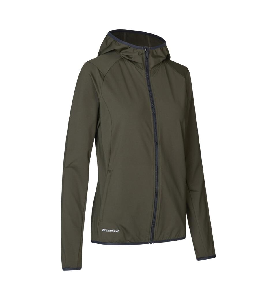 Geyser Stretch Hoodie Dame Oliven