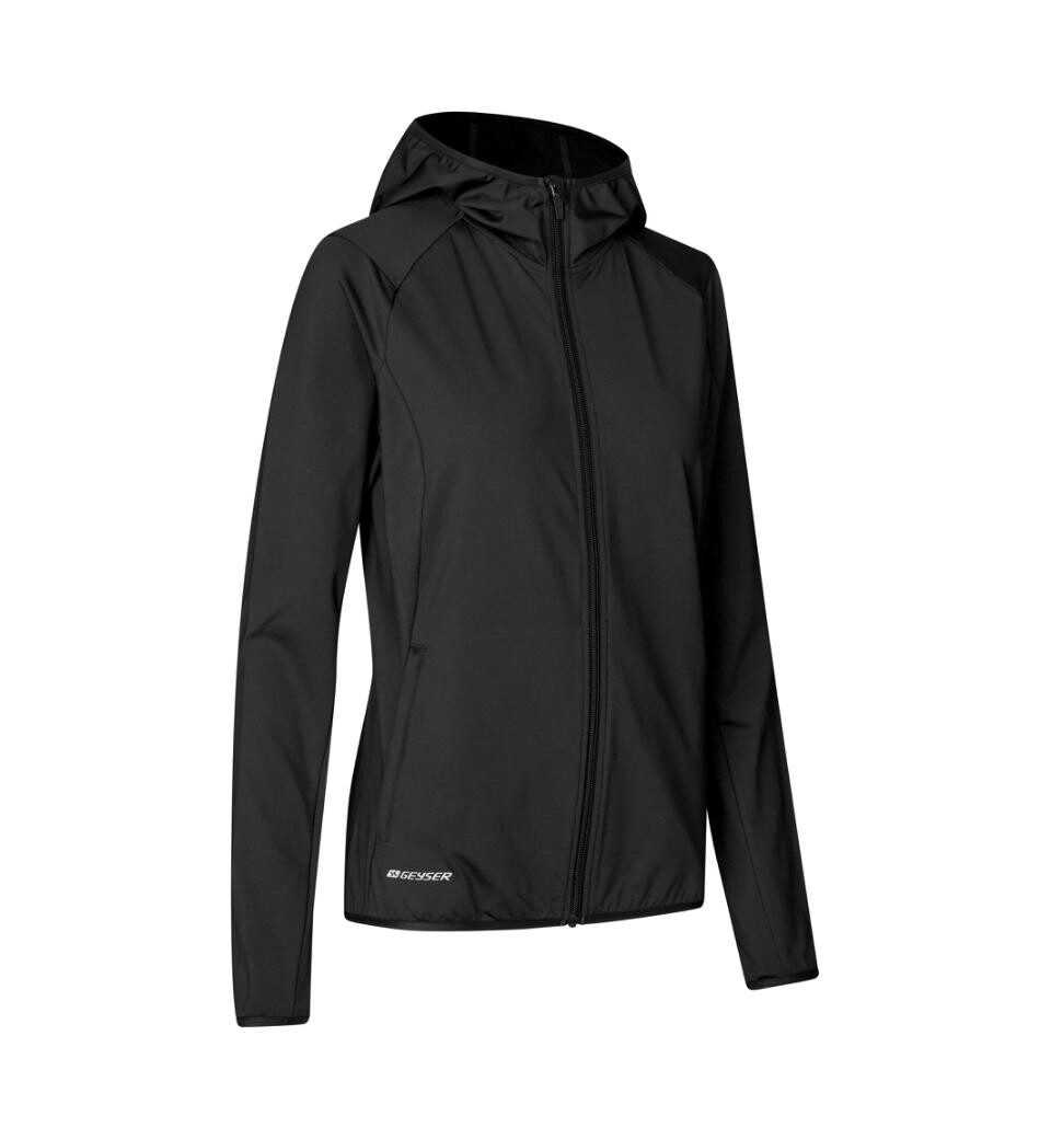 Geyser Stretch Hoodie Dame Sort