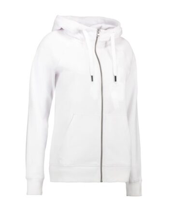 Core Full Zip Hoodie Dame Hvid