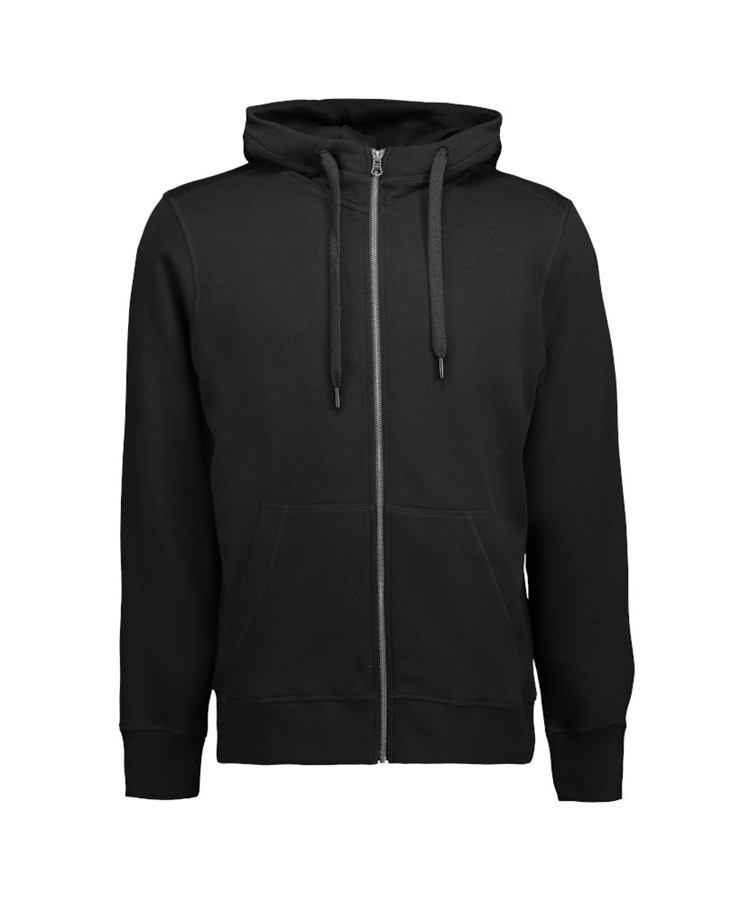 Full Zip Herre Hoodie Sort