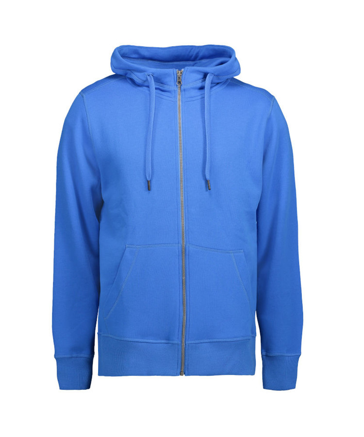 Full Zip Herre Hoodie Azur
