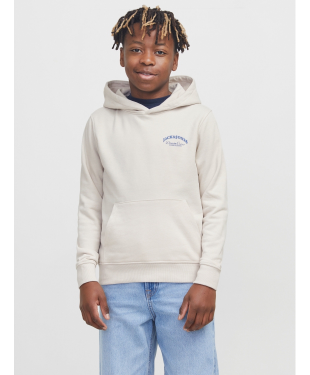 Jack & Jones Junior Hoodie Moonbeam Til Drenge
