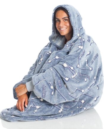 Kangurone Glow Hoodie Plaid Til Voksne Tahtikuviot