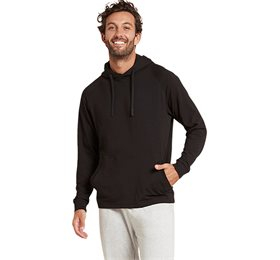 Boody Men Weekend Pullover Hoodie Sort Str Ampbull 1stk Uden Emballage