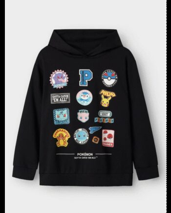 Name Hoodie  Pokmon Sort Til Drenge