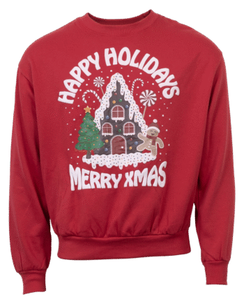 Jule Unisex Sweatee Shirt Rød Happy Holidays